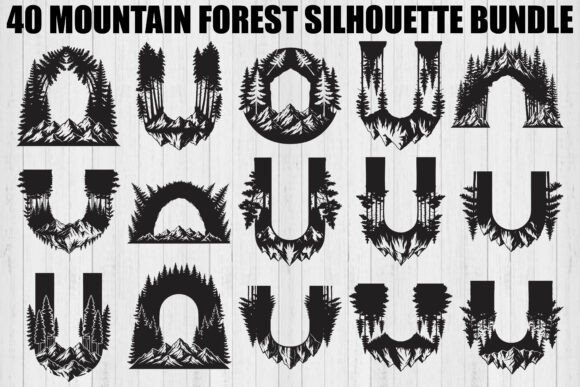 Download Mountain Forest SVG Bundle - Forest svg bundle Collection