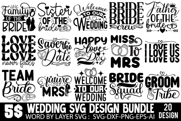 Download Wedding SVG Bundle - Wedding svg Collection