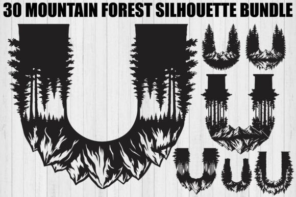 Download Mountain Forest SVG Bundle - Forest svg bundle Collection