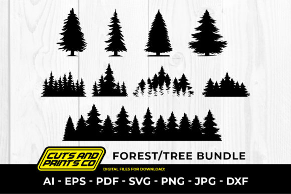 Download Forest SVG Bundle, Trees Silhouette SVG - Forest svg bundle Collection